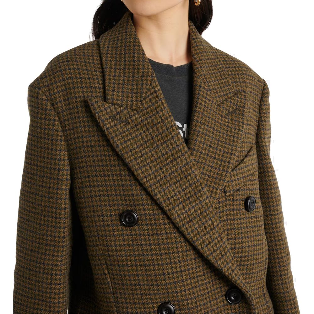 Manteau en fibres marron Acne Studios