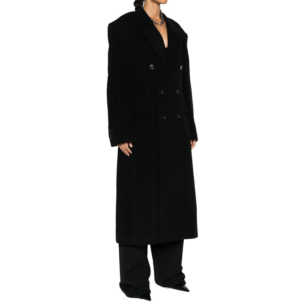 Manteau Balenciaga en cachemire noir