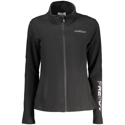 Freddy Black Cotton Women's Sweatshirt