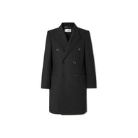 Saint Laurent Black Wool Coat