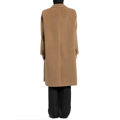 Saint Laurent Brown Wool Coat
