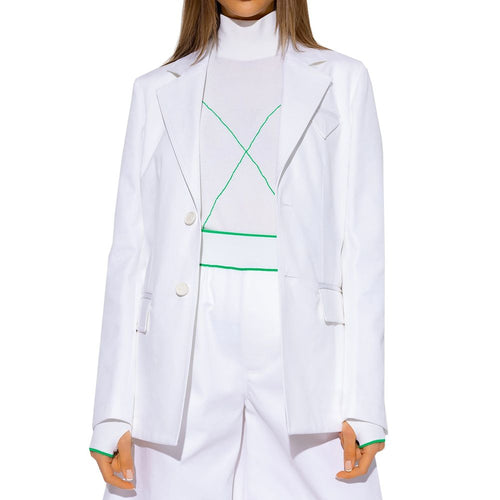 Blazer Bottega Veneta de algodón blanco