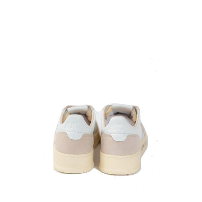 Sneakers basse Autry in pelle di capra bianca