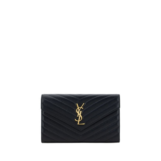 Sac à bandoulière Saint Laurent en agneau noir Ovis Aries Aries