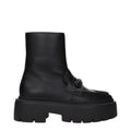 Jimmy Choo svarta läderboots i ankelhöjd