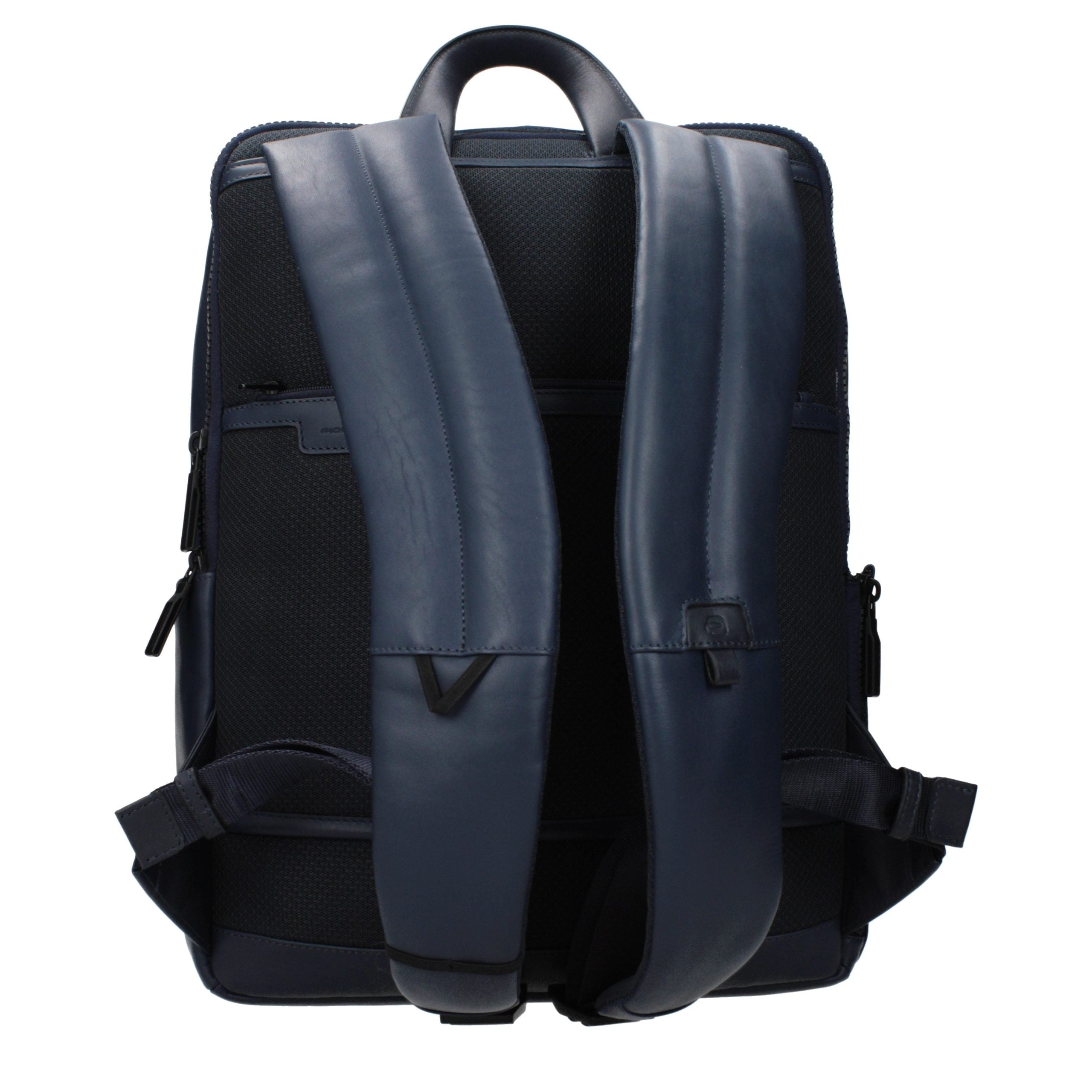 Sac à dos en cuir bleu Piquadro