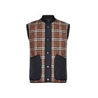 Burberry Brown Polyester Sleeveless Jacket