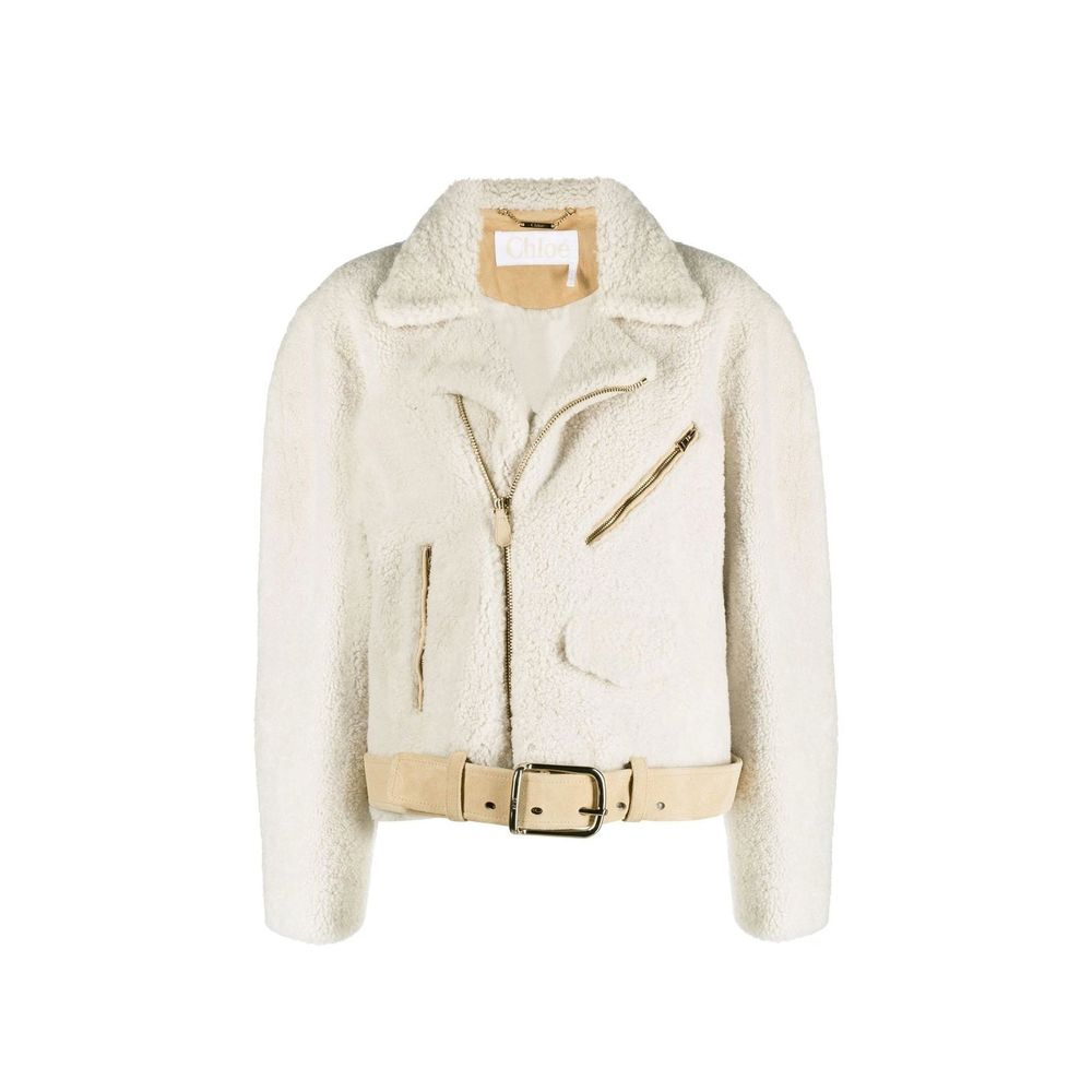 Chloé Beige Polyester Full-Length Jacket