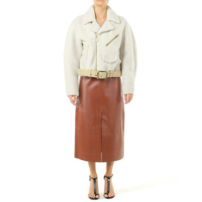 Chloé Beige Polyester Full-Length Jacket