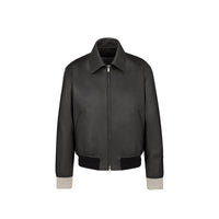 Dior Black Calfskin Leather Jacket
