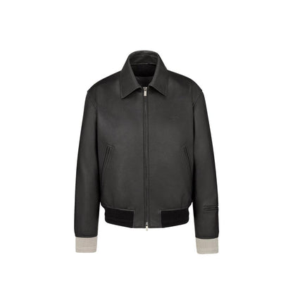 Dior Black Calfskin Leather Jacket