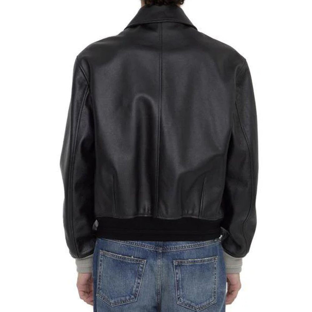 Dior Black Calfskin Leather Jacket