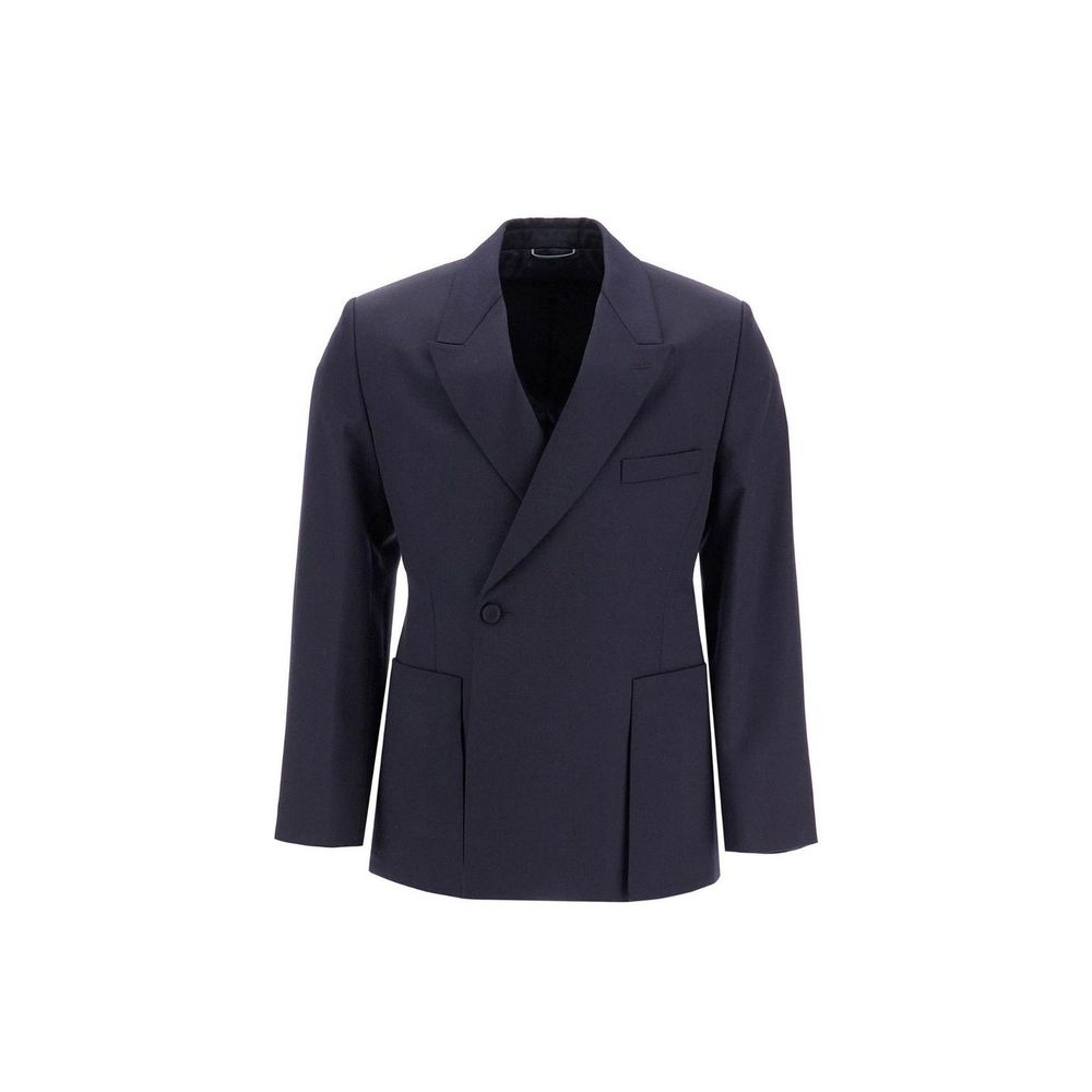 Blazer Dior in lana vergine blu