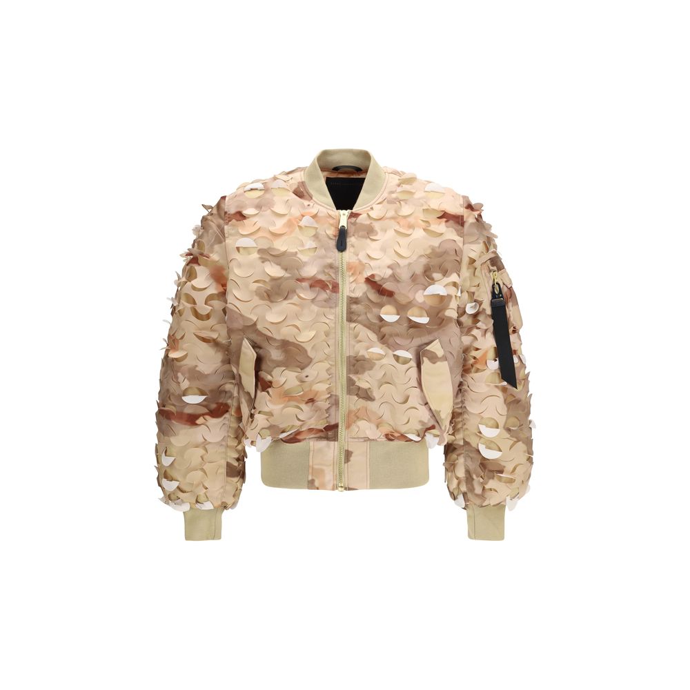 ALPHA INDUSTRIES Gold Nylon Bomber
