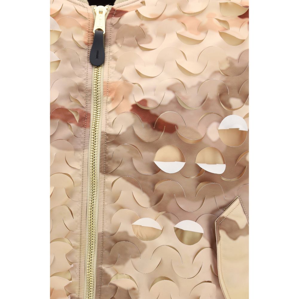 ALPHA INDUSTRIES Gold Nylon Bomber
