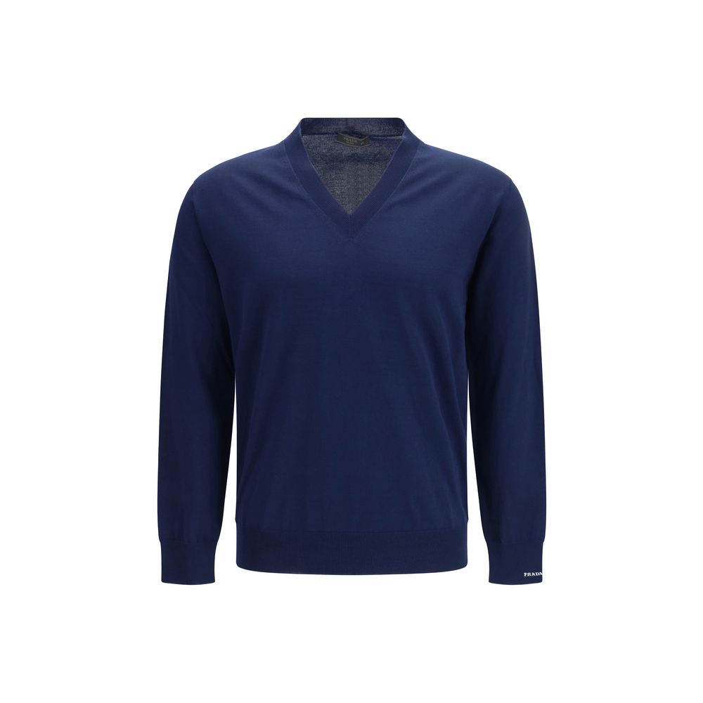 Prada Blauw Katoenen Sweatshirt