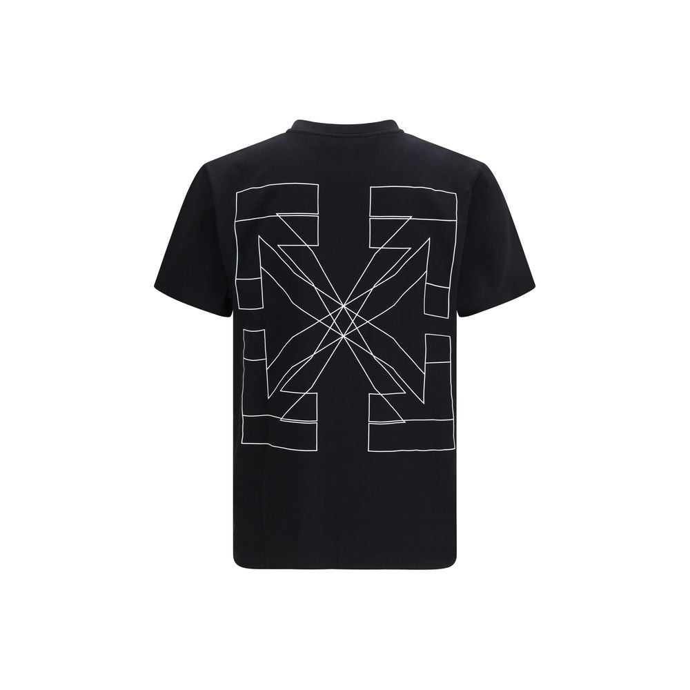 T-shirt Off-White en coton noir