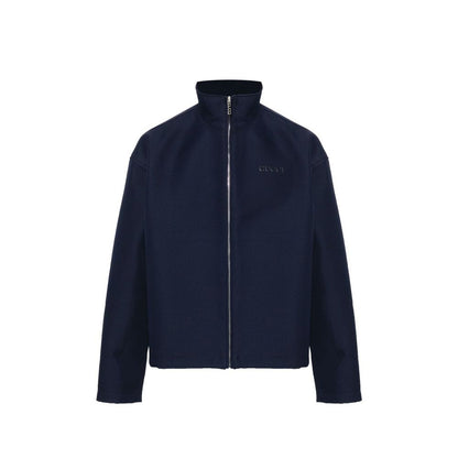 Gucci Blue Marabou Full-Length Jacket