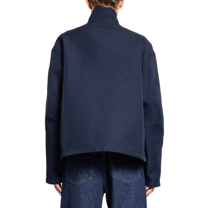 Gucci Blue Marabou Full-Length Jacket