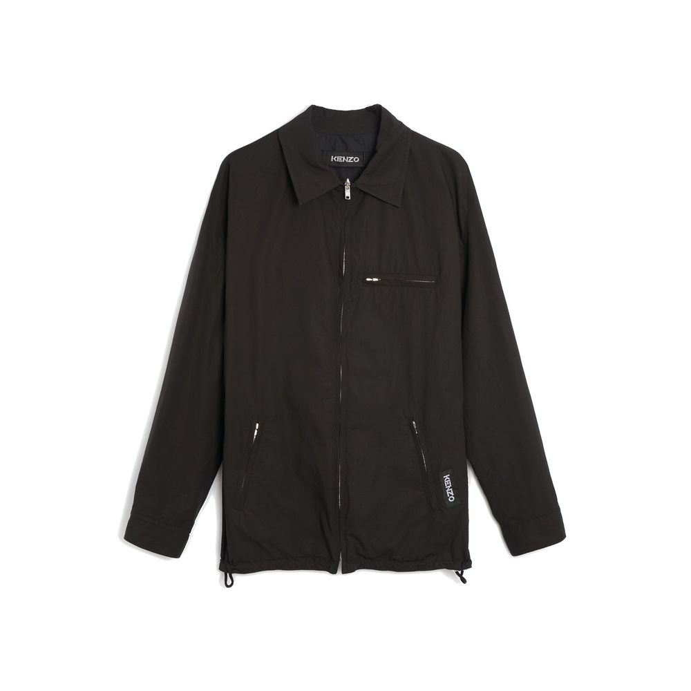 Veste longue Kenzo en coton noir