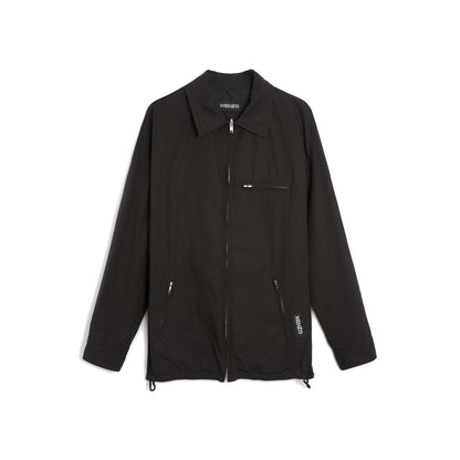 Kenzo Black Cotton Full-Length Jacket