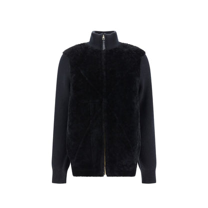 Loewe Black Lamb Fur Full-Length Jacket