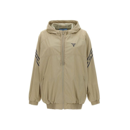Prada Beige Cotton Full-Length Jacket