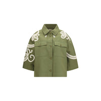 Max Mara Bicolor Cotton Coat
