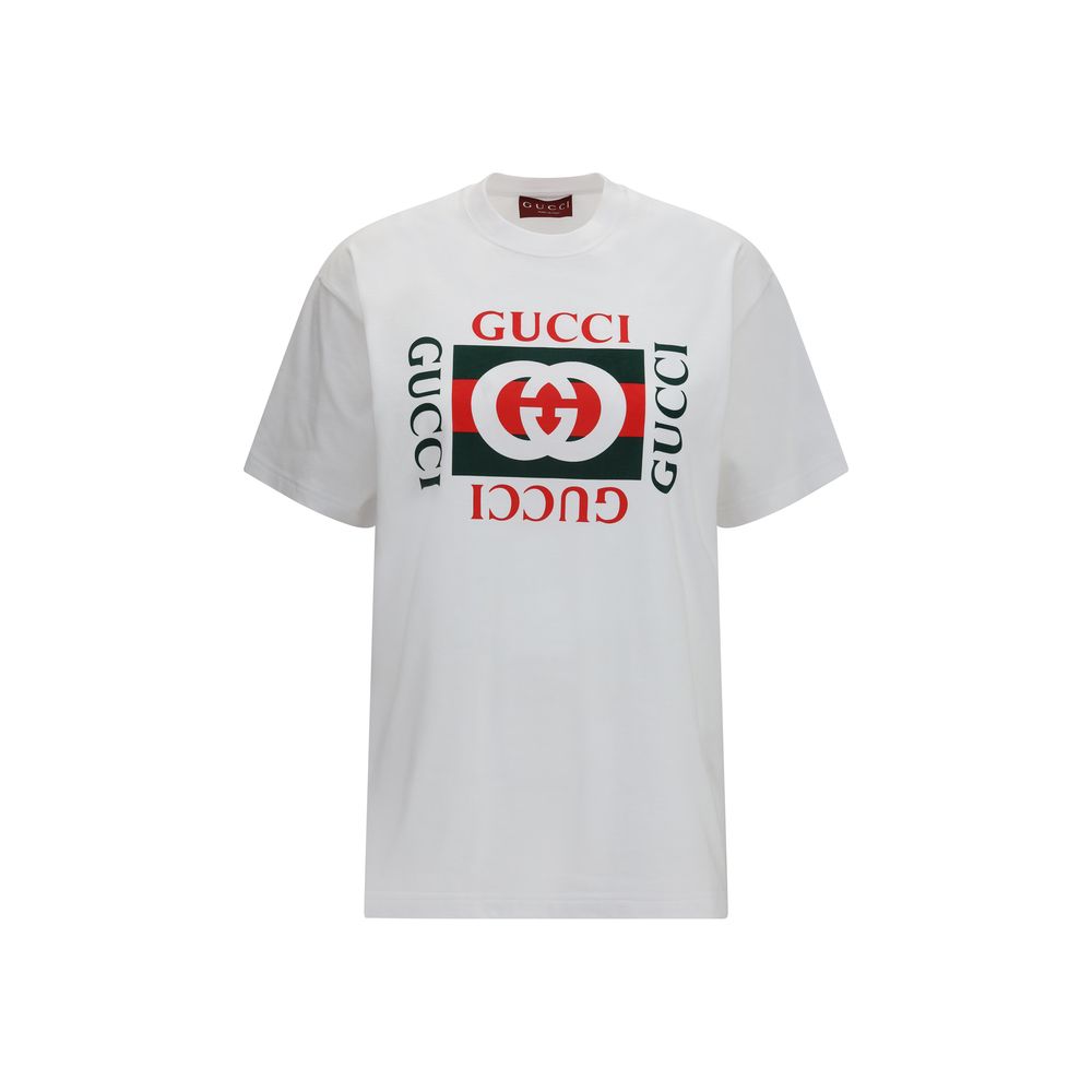 T-shirt blanc en coton Gucci