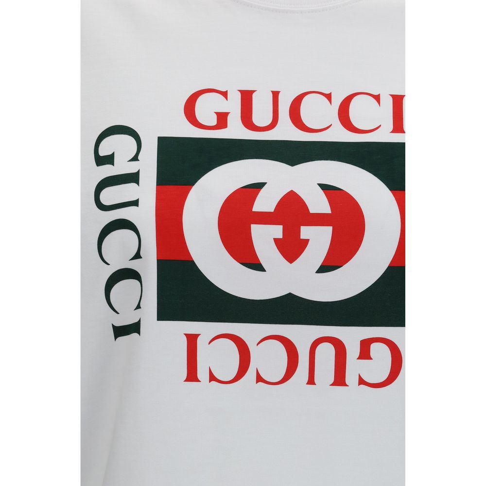 T-shirt blanc en coton Gucci