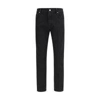 PT Torino Black Cotton Tapered Jeans
