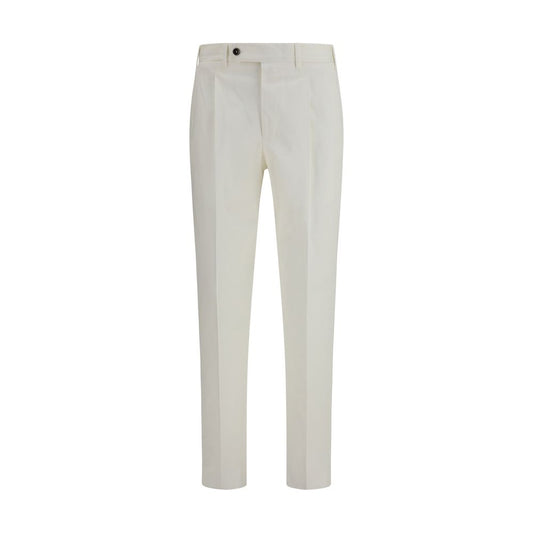 PT Torino Pantaloni Casual Bianchi in Cotone