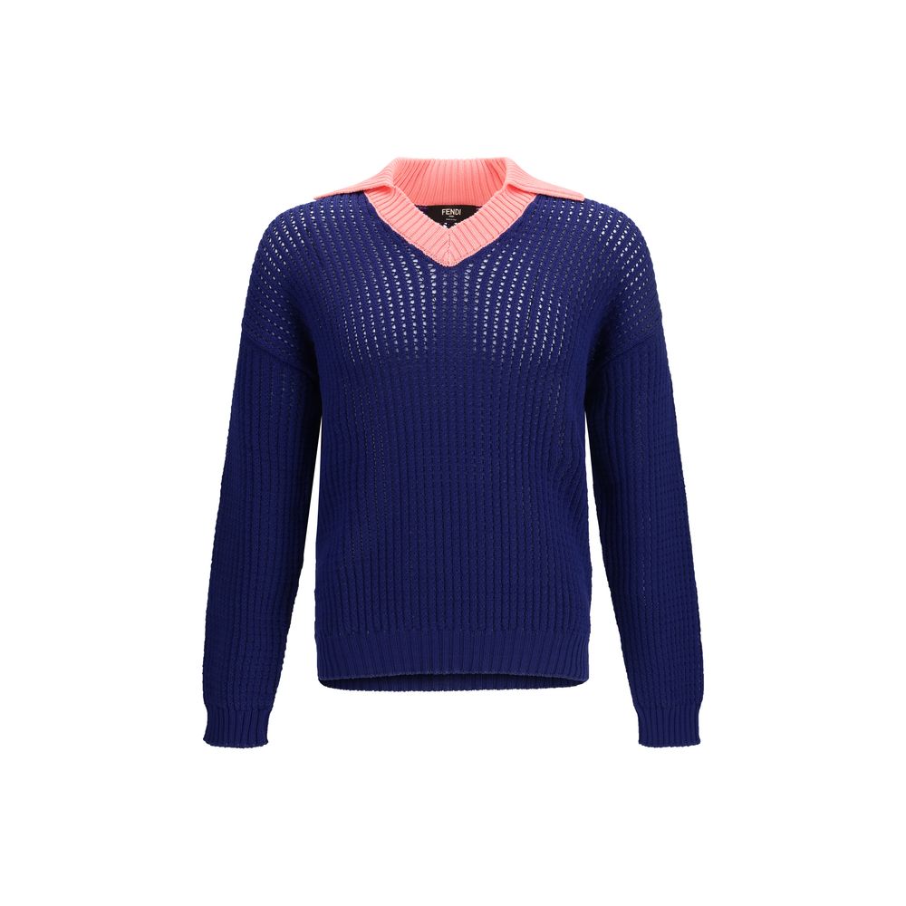 Felpa Fendi in cotone blu