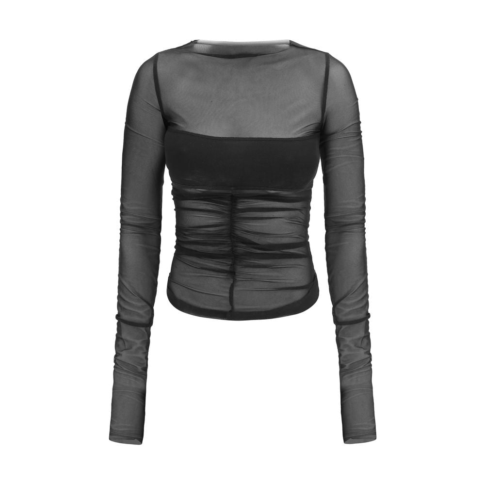 Chemisier noir en nylon Rick Owens