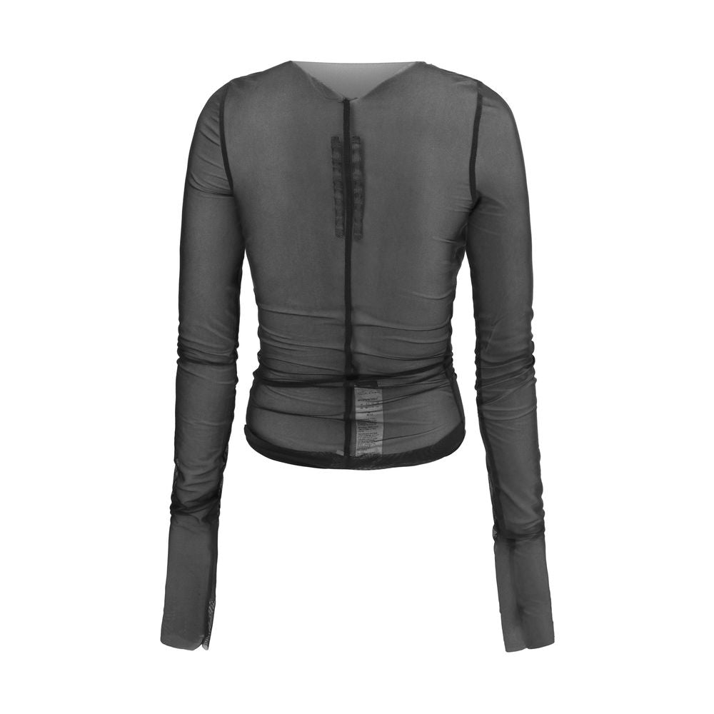 Chemisier noir en nylon Rick Owens