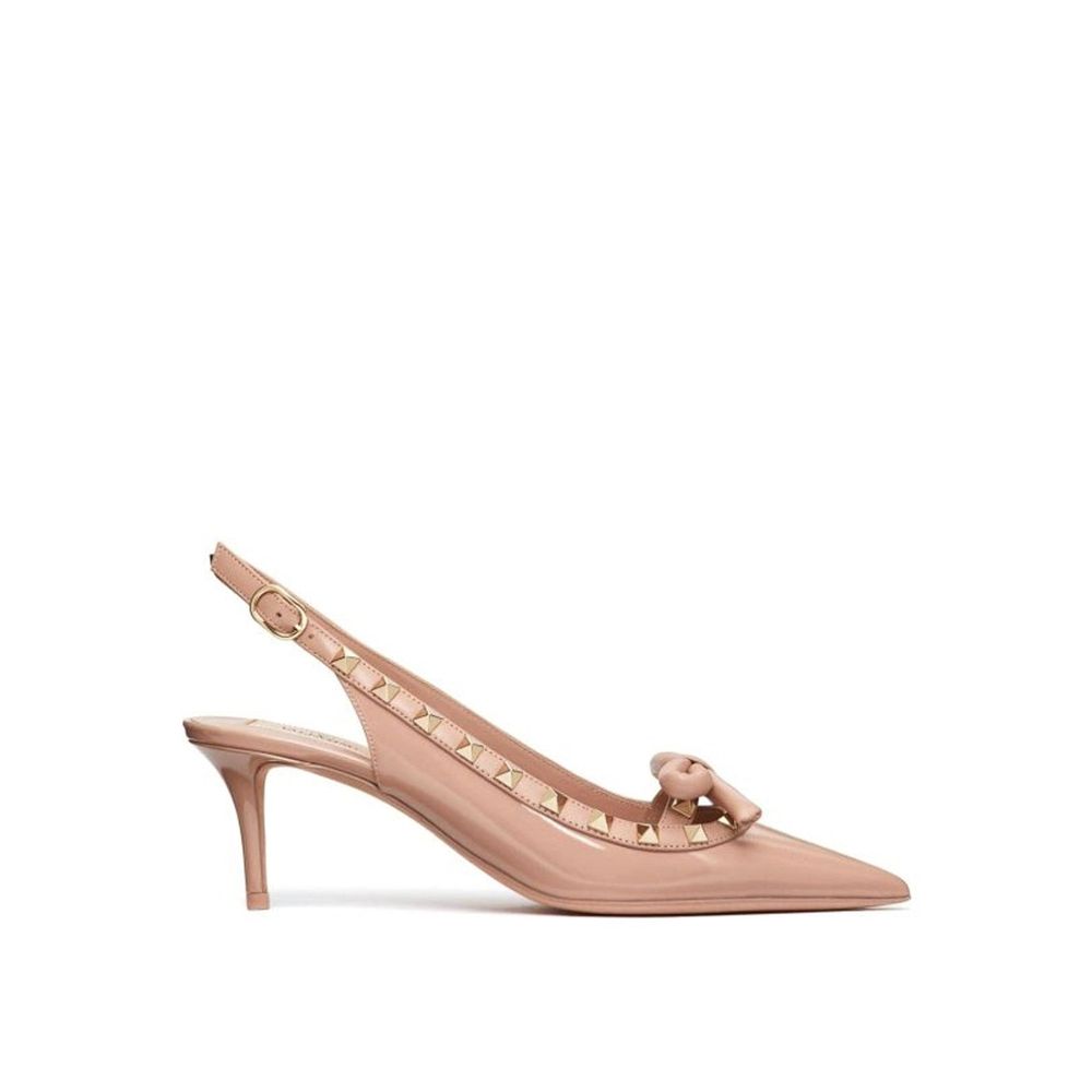 Décolleté Valentino Garavani in pelle di vitello beige con tacco alto