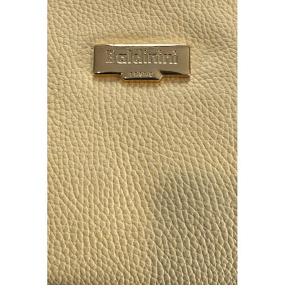 Baldinini Trend Yellow Leather Women Shoulder Bag