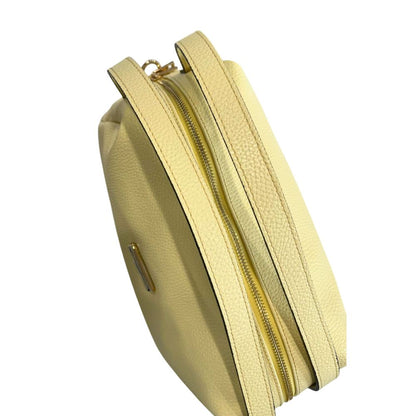 Baldinini Trend Yellow Leather Women Shoulder Bag