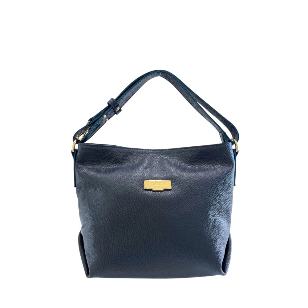 Pochette en cuir de vachette bleu Baldinini Trend