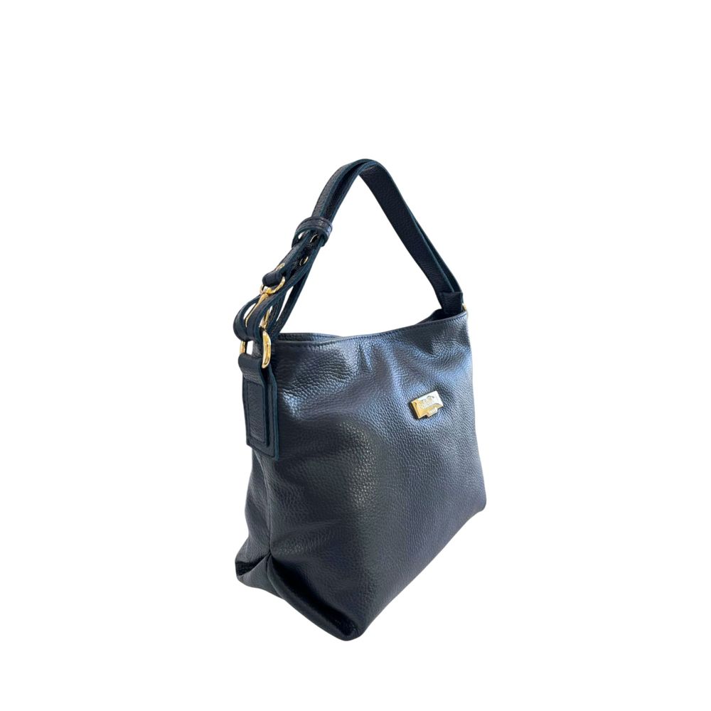 Pochette en cuir de vachette bleu Baldinini Trend