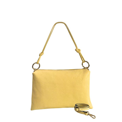 Baldinini Trend Yellow Leather Women Bag