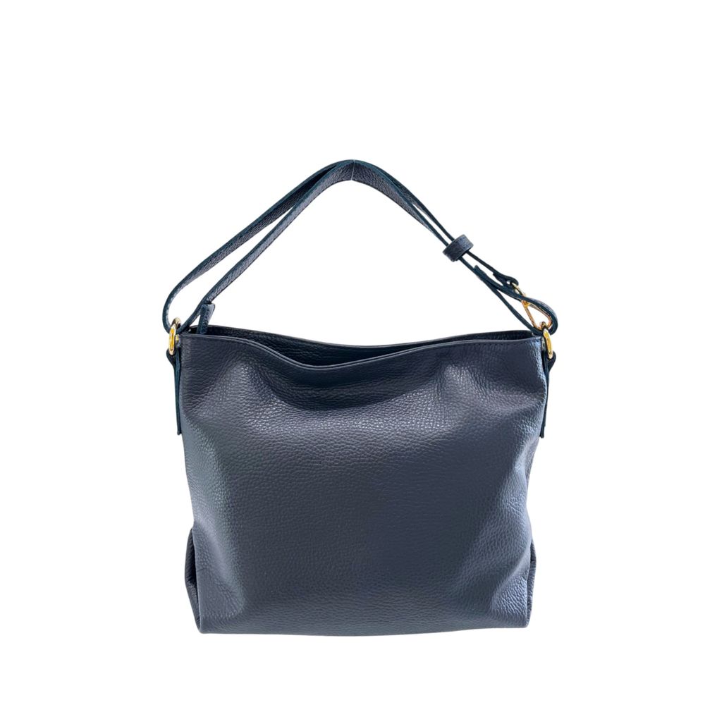 Pochette en cuir de vachette bleu Baldinini Trend
