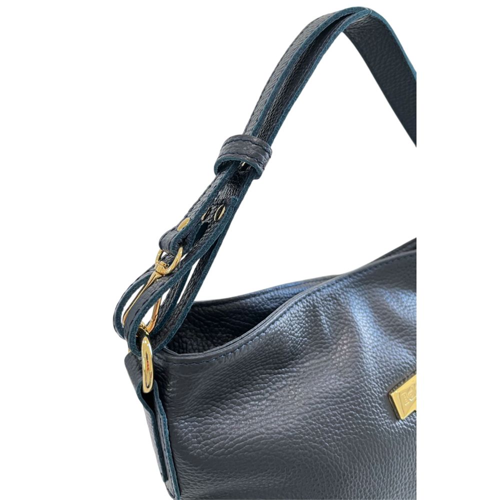 Pochette en cuir de vachette bleu Baldinini Trend