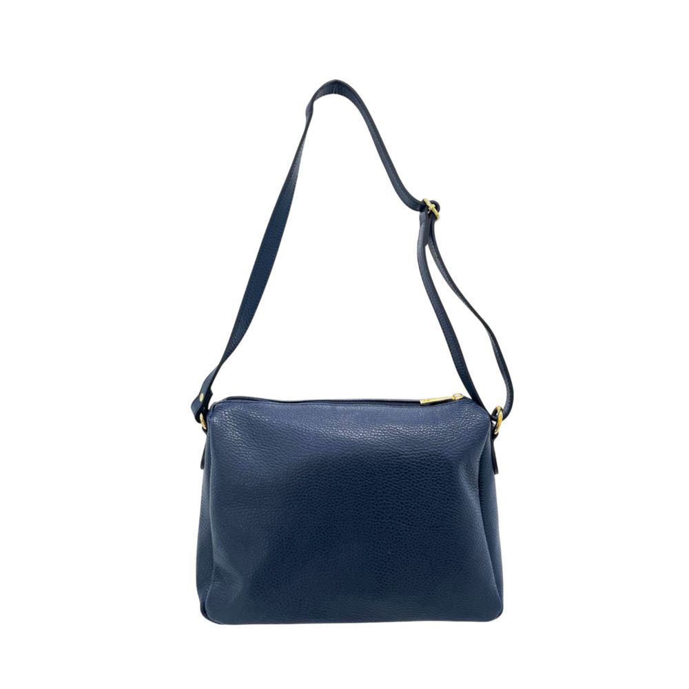 Baldinini Trend Blue Leather Women Crossbody Bag