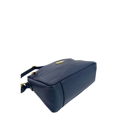 Baldinini Trend Blue Leather Women Crossbody Bag