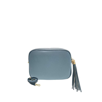 Baldinini Trend Blue Leather Women Crossbody Bag