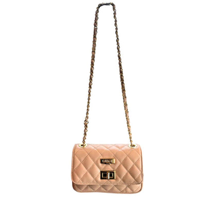 Baldinini Trend Pink Leather Women Crossbody Bag