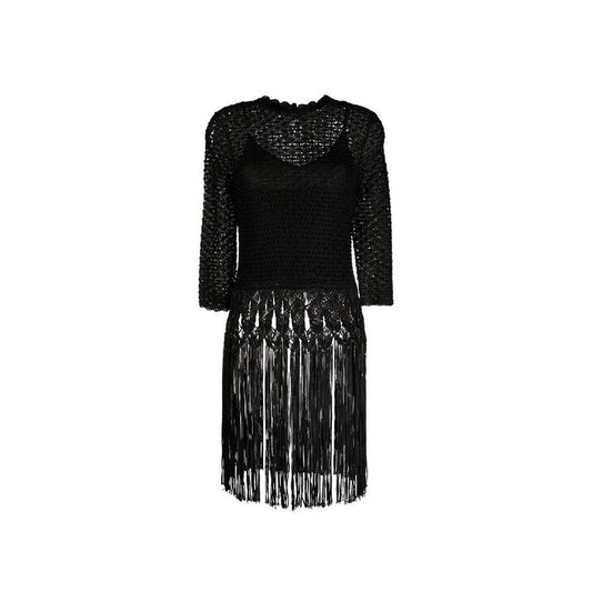 Zimmermann Abito Casual Nero in Viscosa