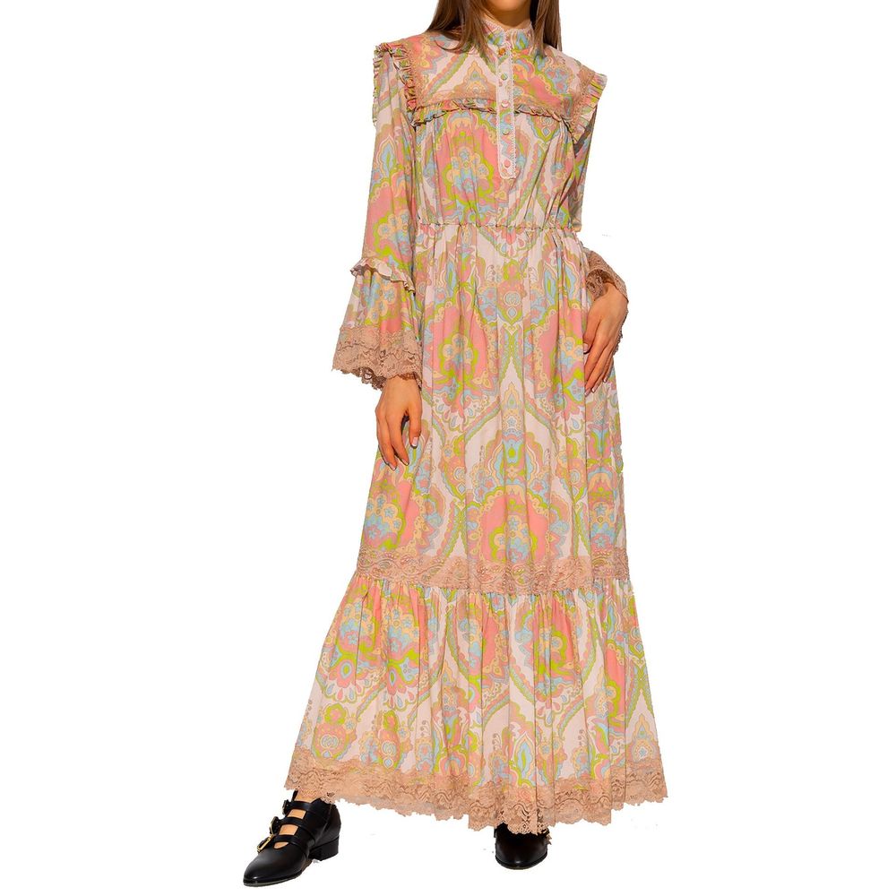 Robe décontractée en coton multicolore Gucci