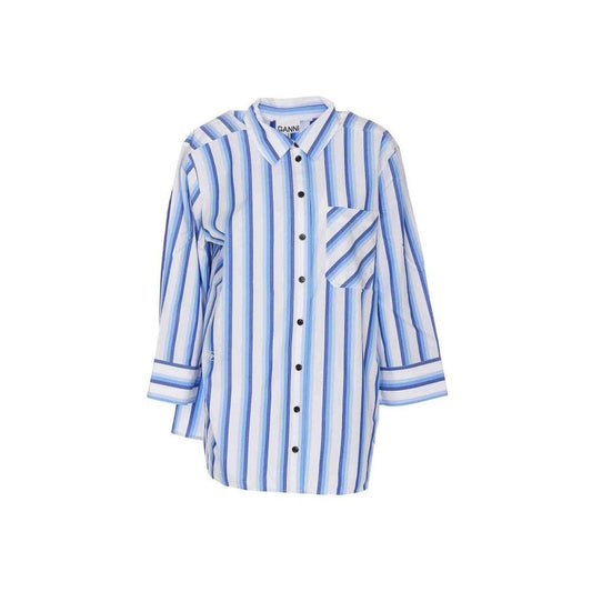 Camicetta Ganni in cotone blu
